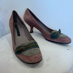 Pura Lopez suede heels. Made in Spain. Size 40